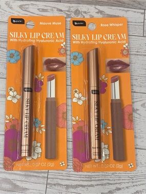 Silky Lip Cream Hydrating Lipstick Mauve Muse b.pure 2 pack